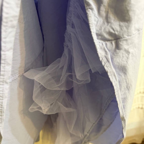 ASTR THE LABEL Vinya Poplin Drop Waist Dress Periwinkle Blue Size Small - Picture 10 of 13